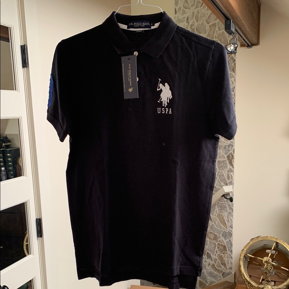 U.S. Polo Assn. Black Polo Shirt Classic Design